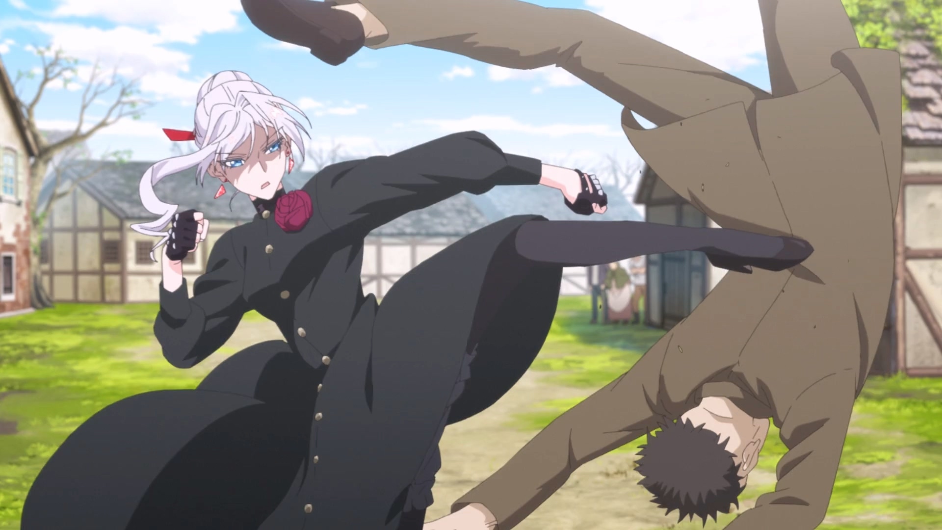 動畫的打鬥場景搭配舞曲,充滿反差的幽默感。