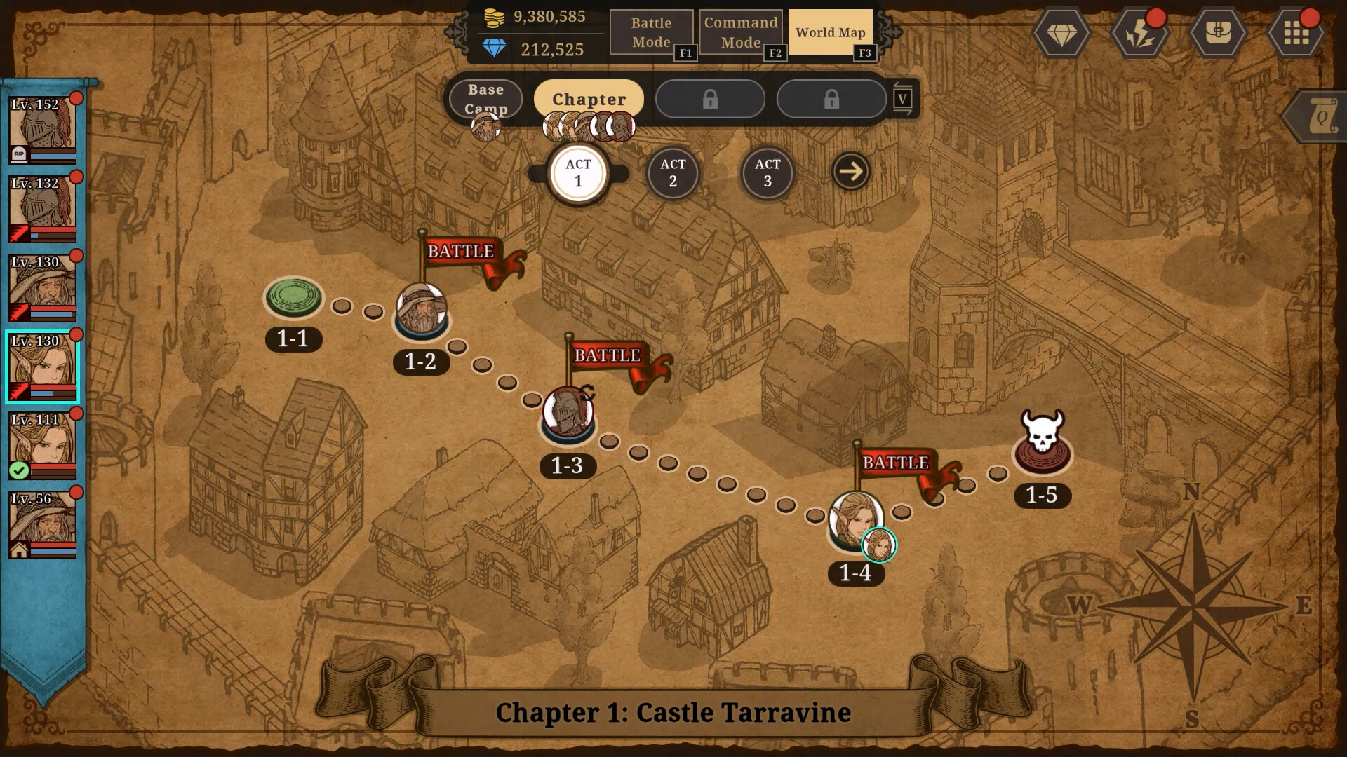 遊戲中的戰鬥畫面。