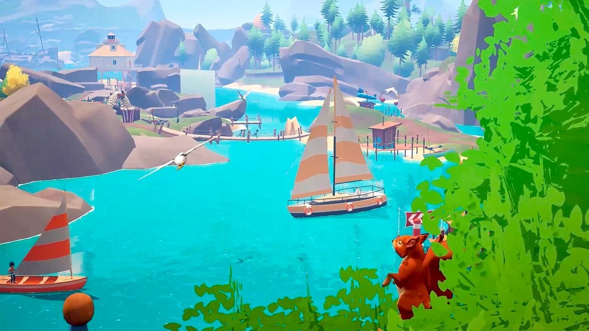 玩家在遊戲中進行攀岩挑戰。