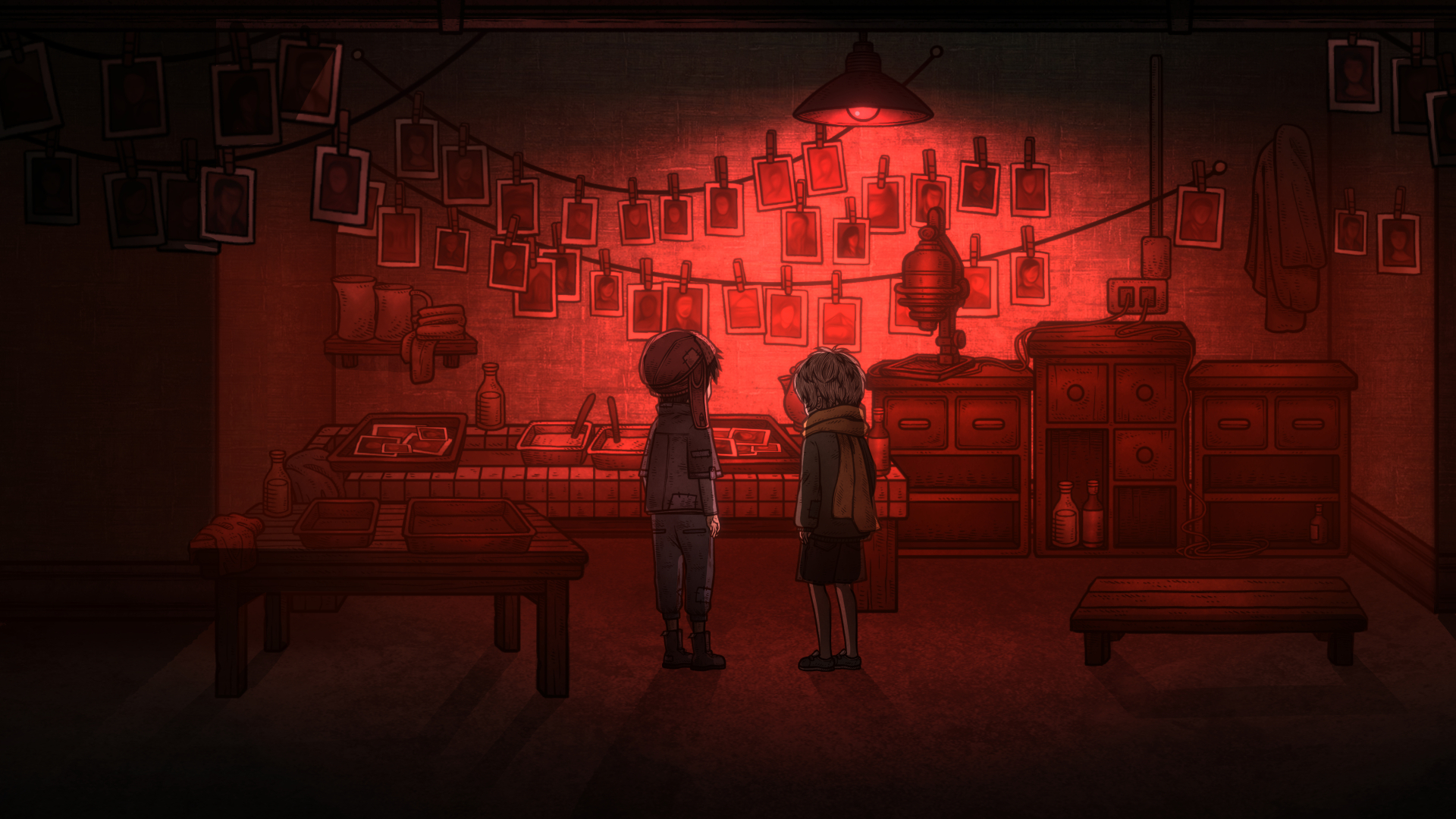 遊戲場景融合了恐怖與幻想元素，塑造出獨一無二的黑暗童話氛圍。