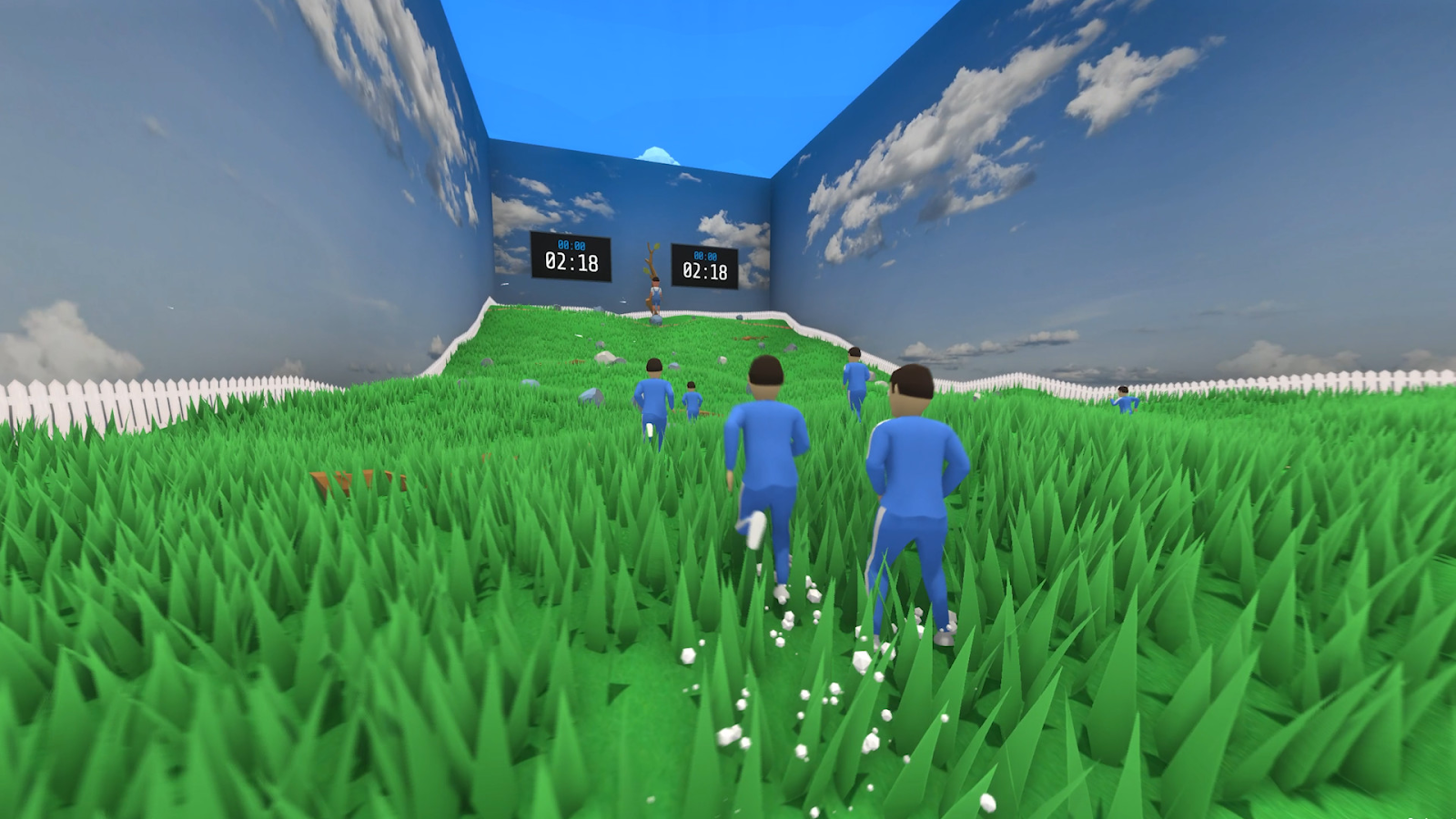 「紅燈綠燈」小遊戲的遊戲畫面