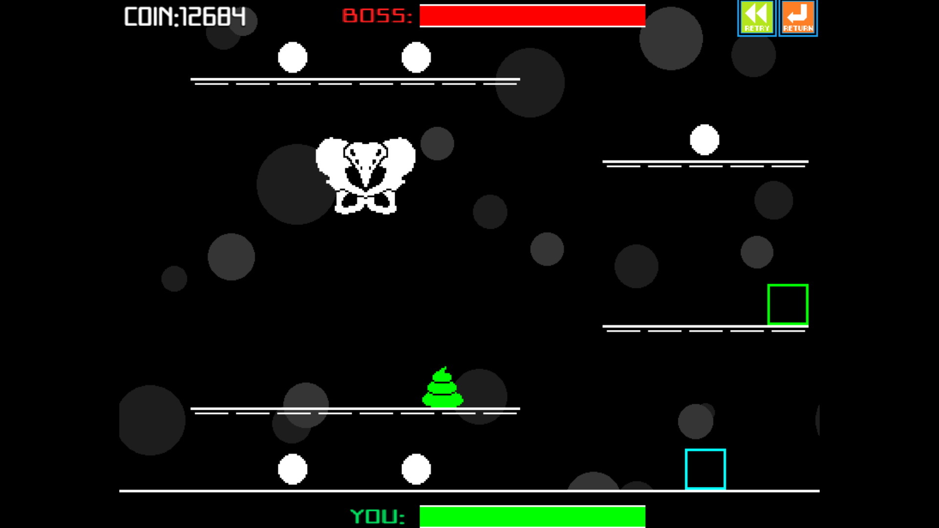 泡泡機關會將便便向上彈射,是改變路徑的關鍵。