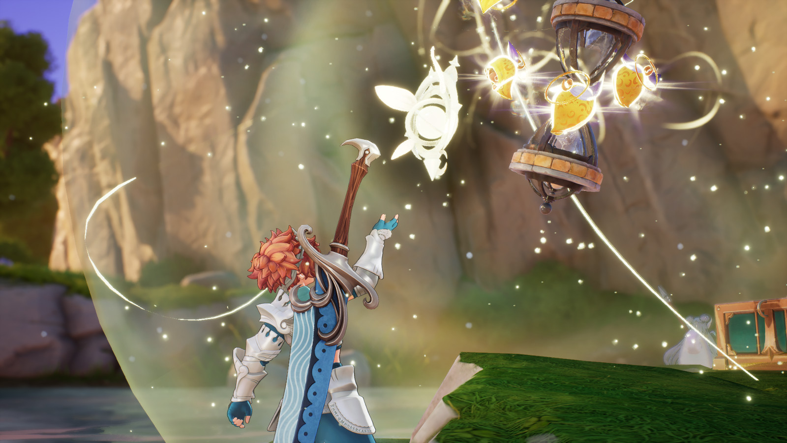 騎乘皮庫魯在廣大的世界中移動