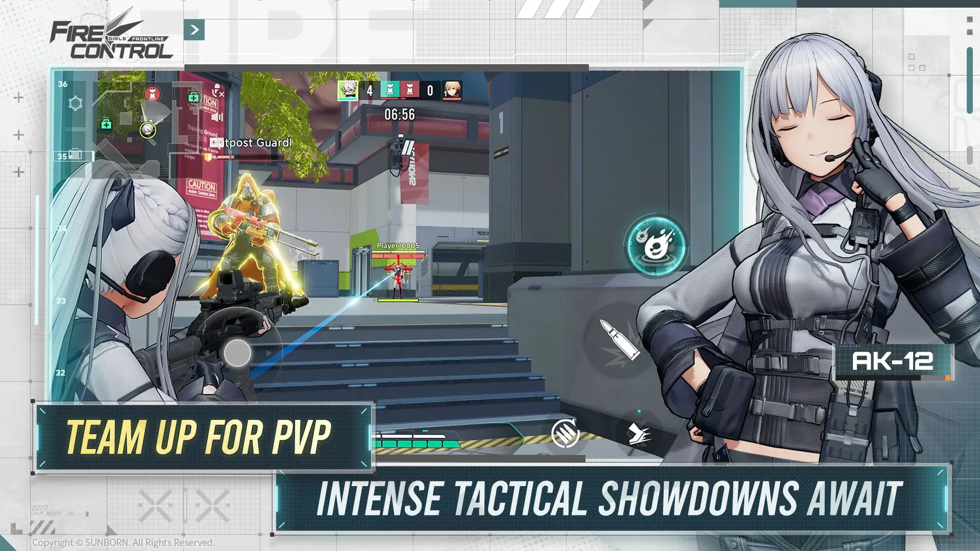 《少女前線：火力控制》角色戰鬥畫面