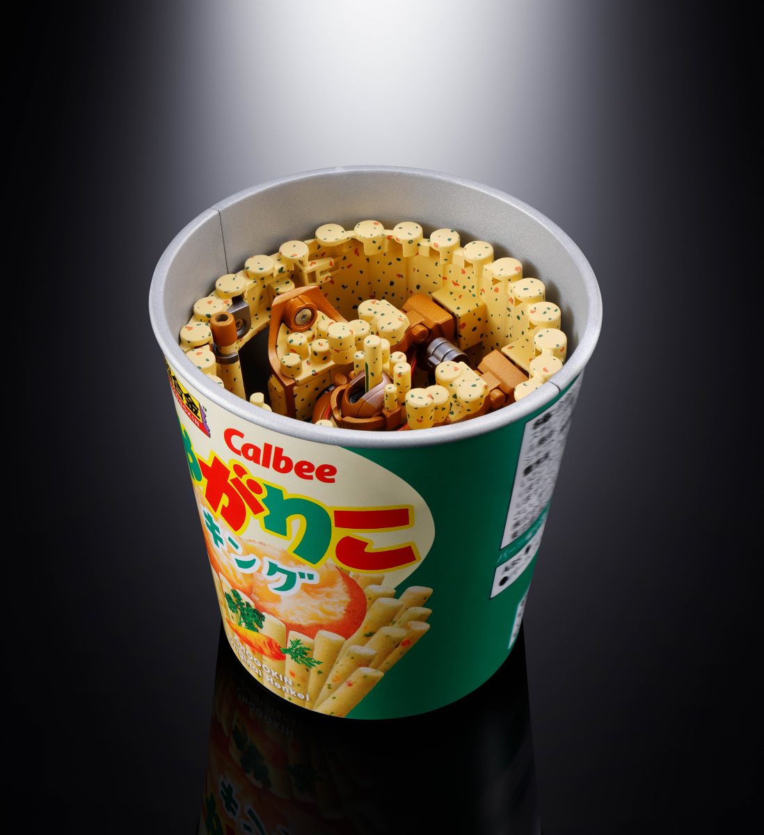 超合金 Jagarico King 從零食杯變形過程