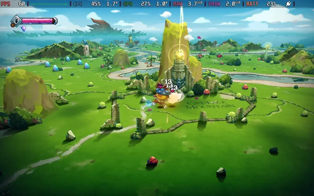 陸地上的戰鬥是遊戲的核心,操作簡單而爽快