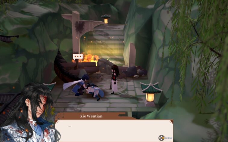 歸雲派遭遇災變的場景