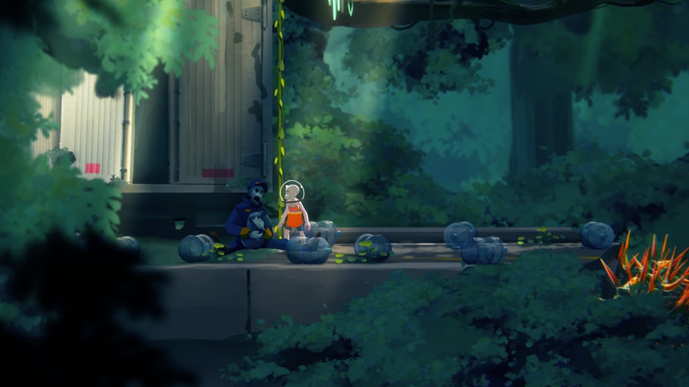 遊戲中的跑酷場景