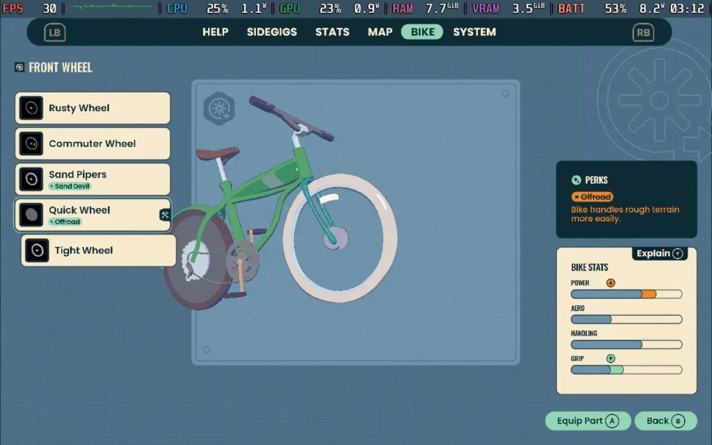 《輪轉世界》中多樣的單車零件