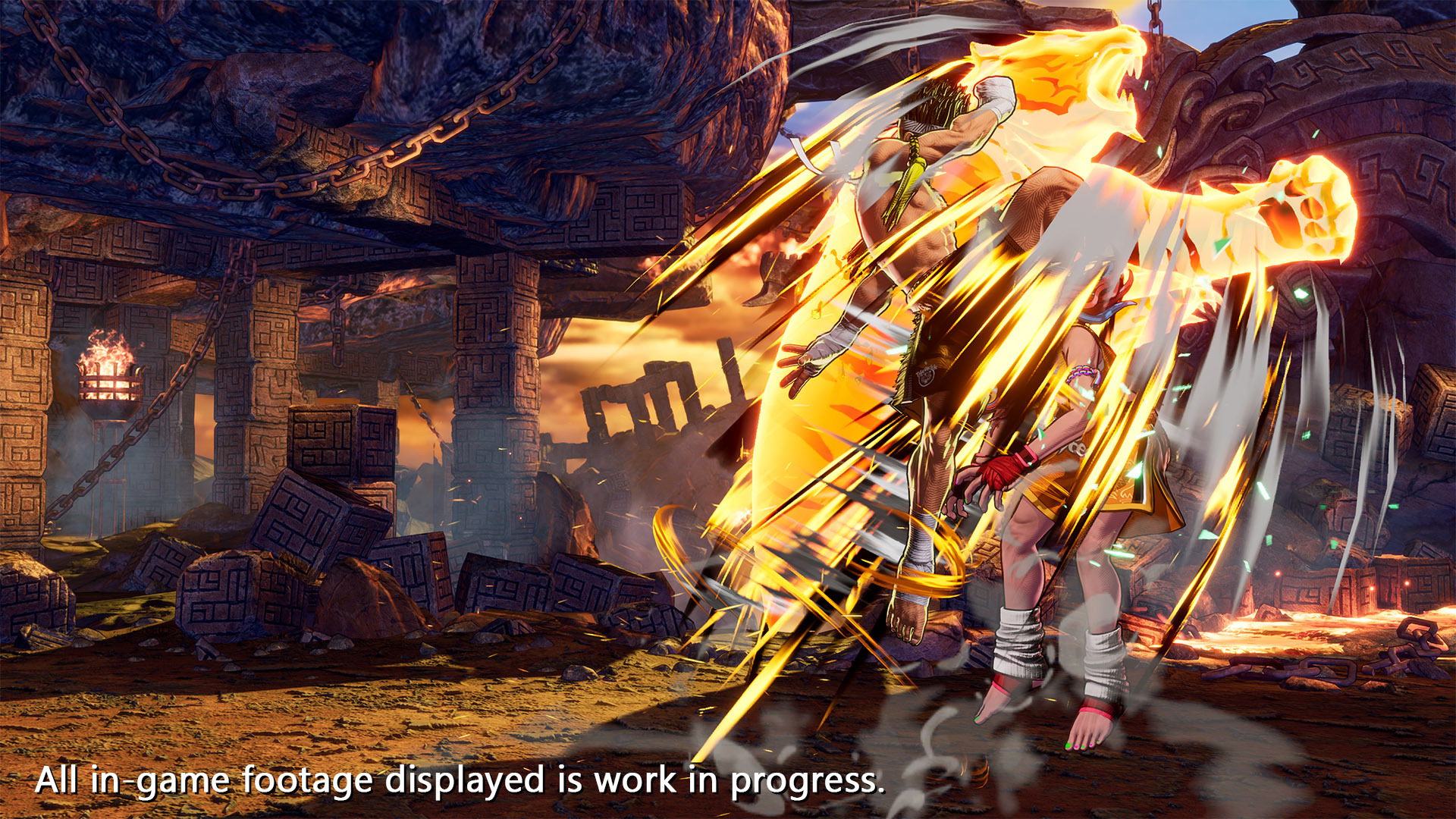 東丈在遊戲中的超必殺技演出