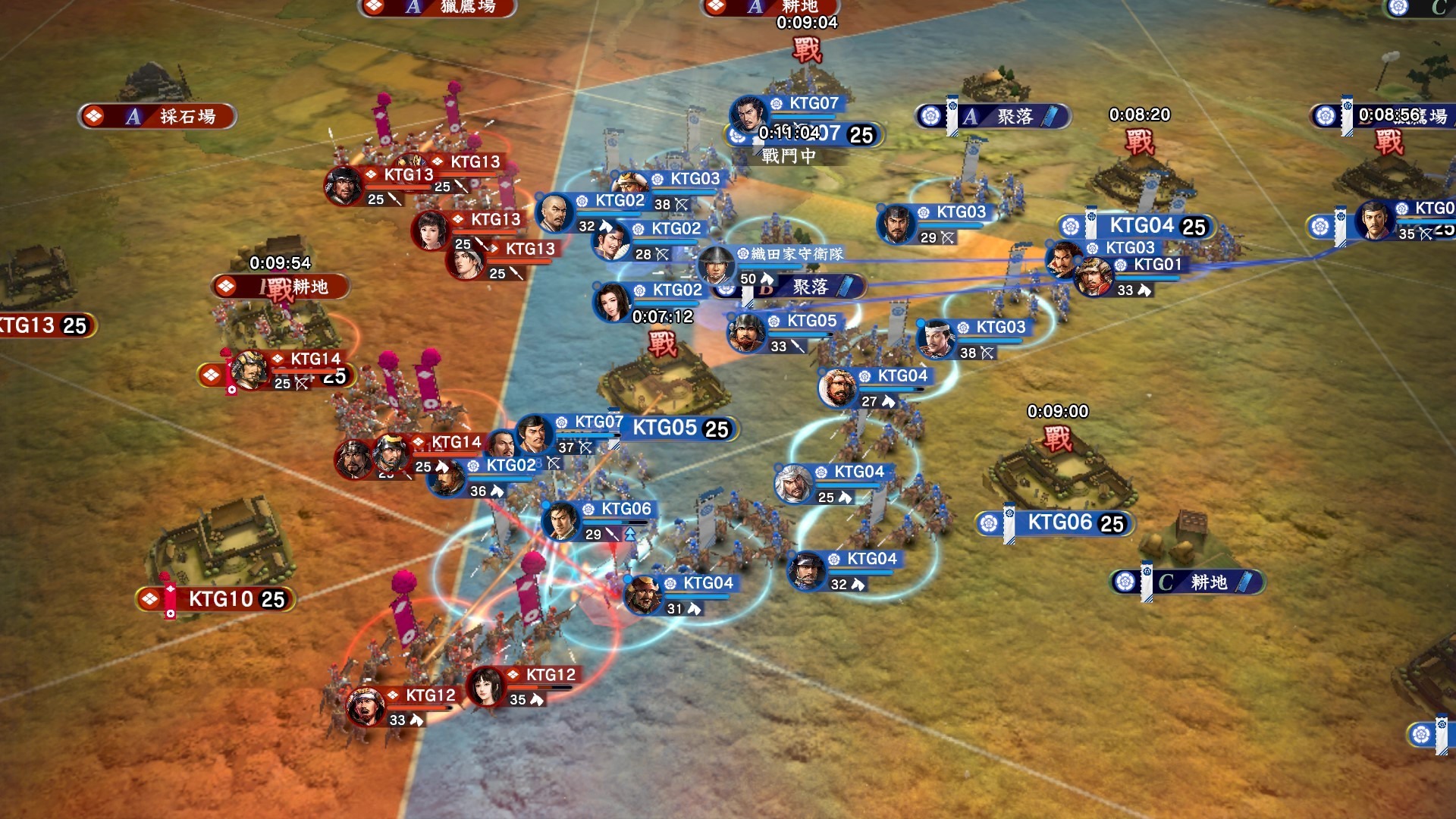 遊戲中的日本全國地圖