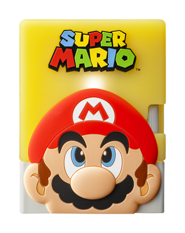 限定組合中的問號磚塊造型矽膠保護套背面