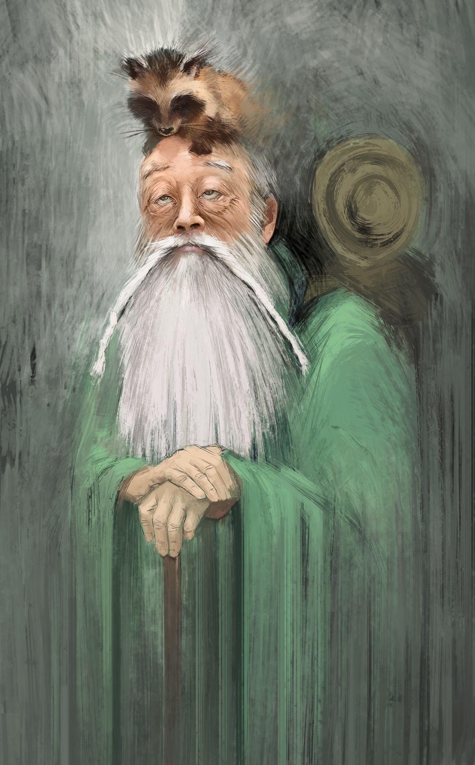 遊戲角色愛子施展技能。