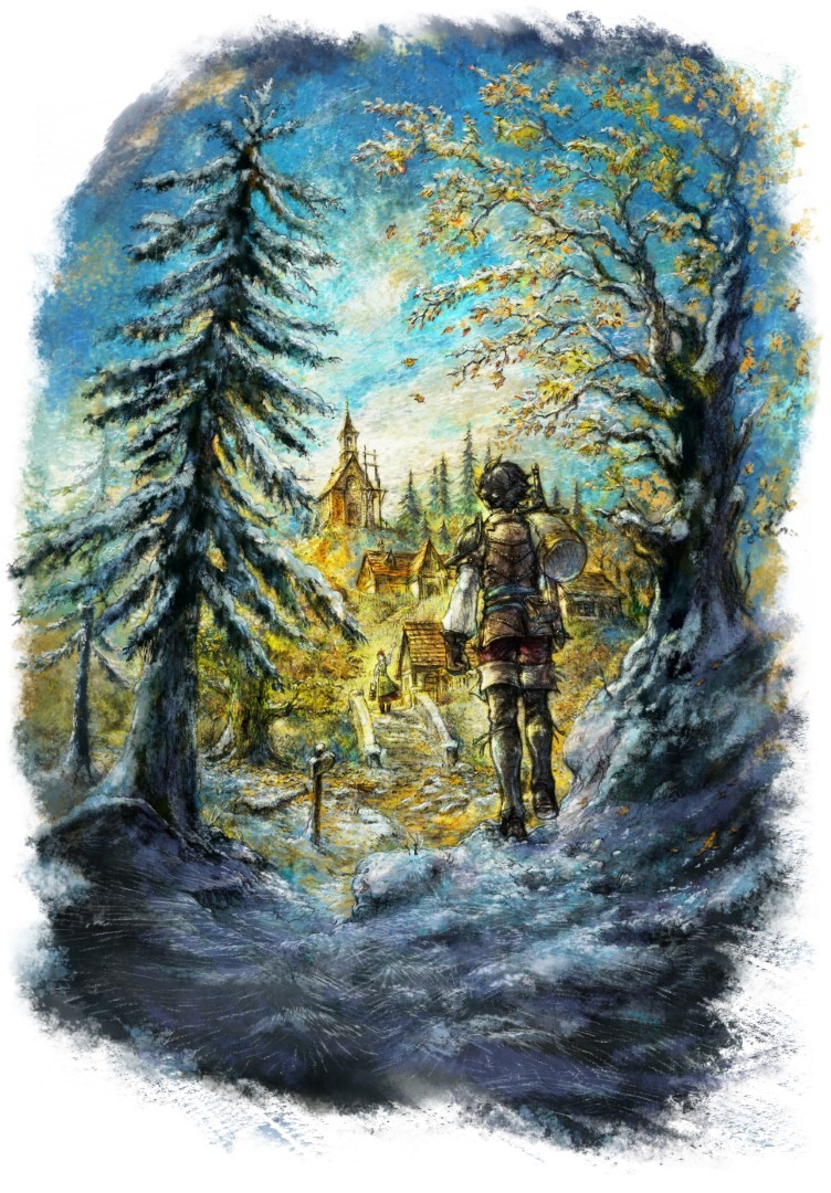 《歧路旅人 0》遊戲主視覺圖