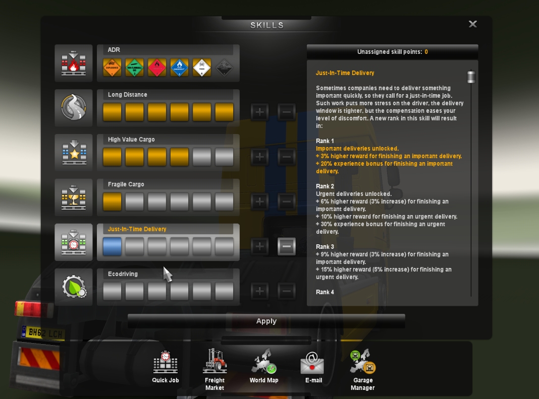 遊戲中的個人化卡車