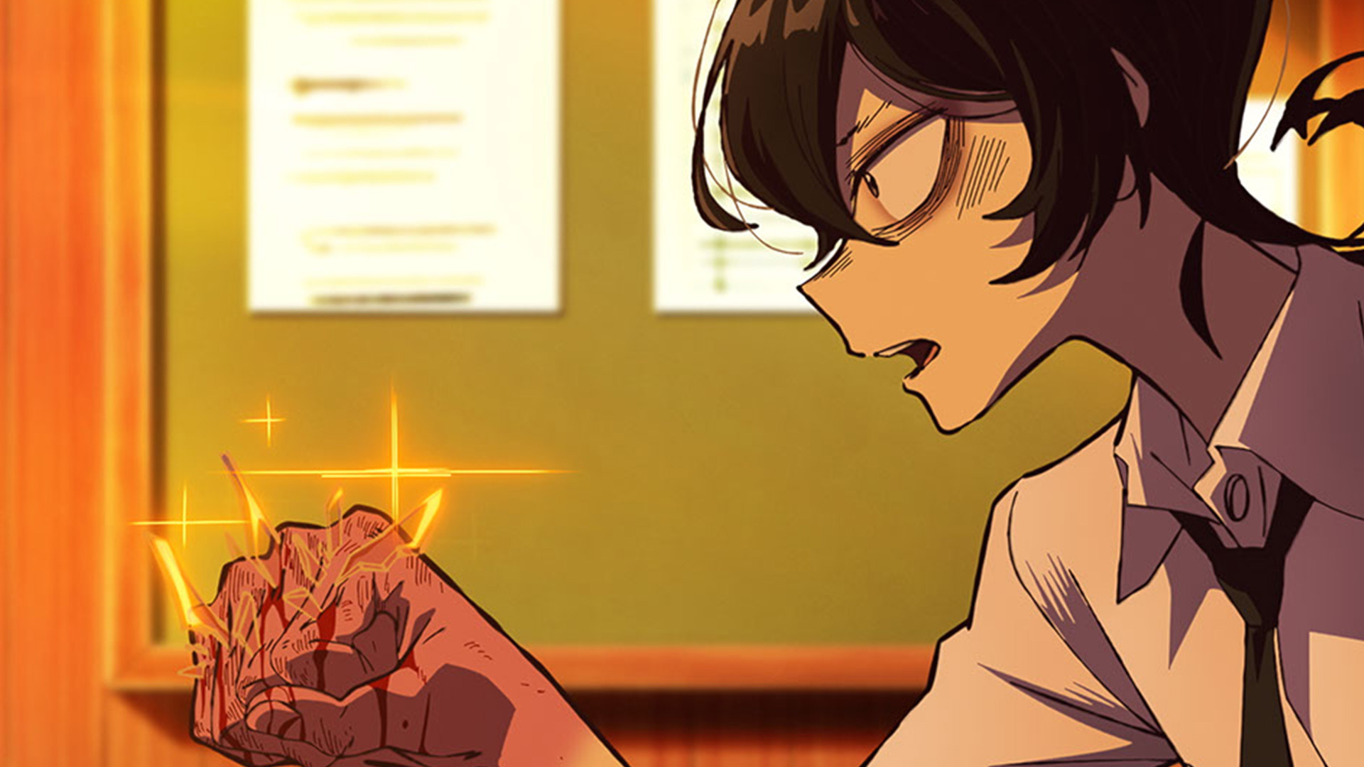 冬村四織堅定的神情