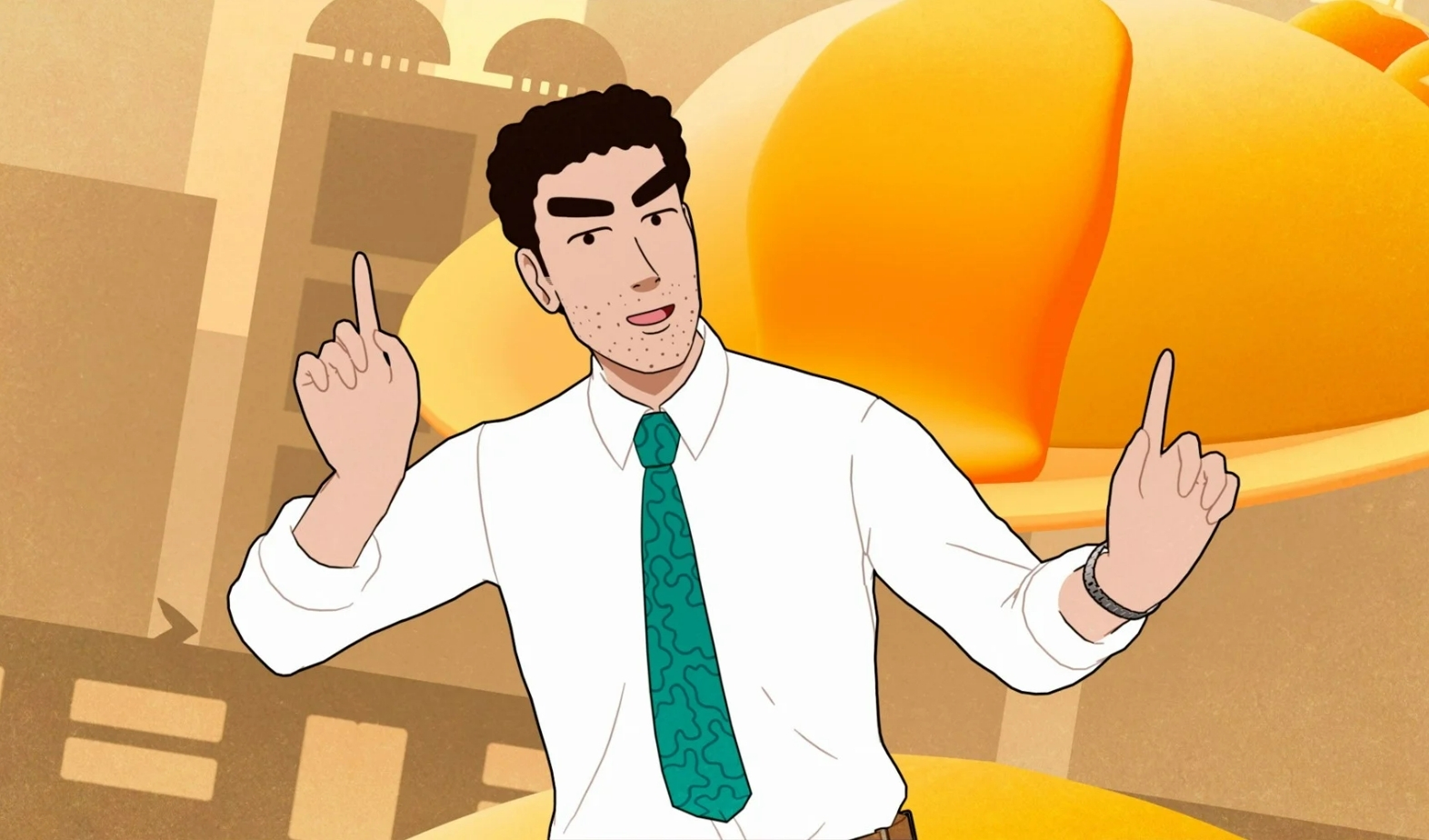 動畫片頭曲的跳舞畫面