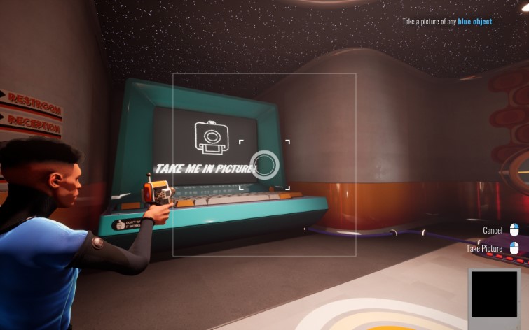 玩家的 trusty point-and-shoot-and-capture camera!