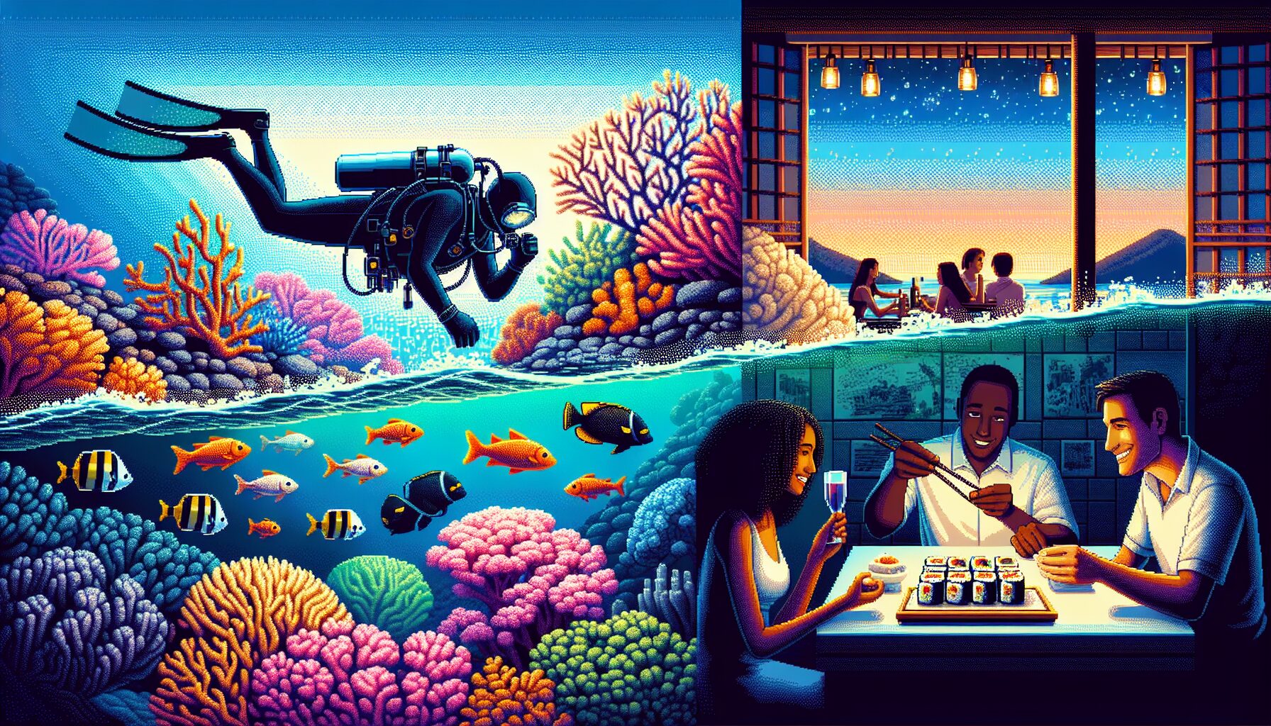 潛水員戴夫 Switch版像素中文畫面