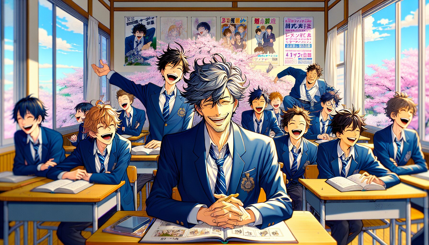 《3年Z組銀八先生》動畫化情報與角色校服設定圖