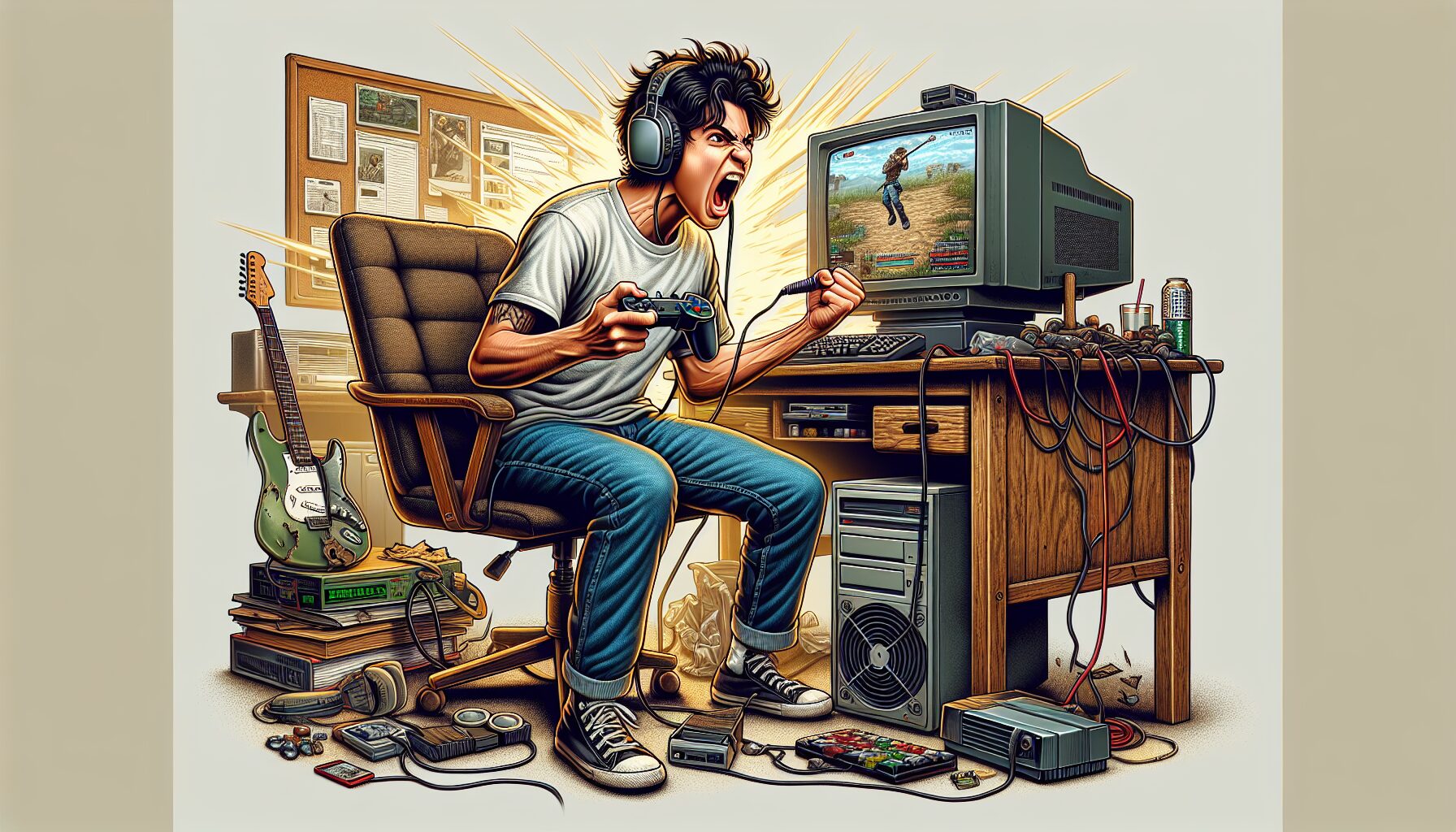 統神早期參賽電競賽事現場照