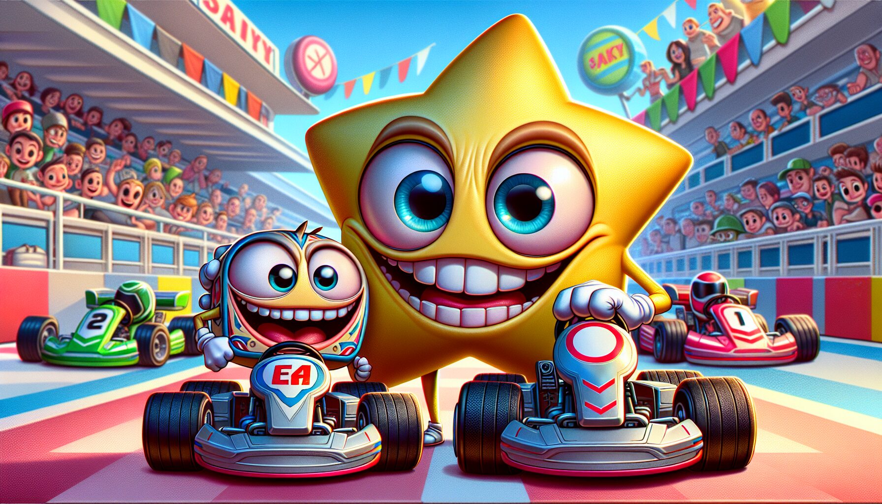 可遊玩角色海綿寶寶與派大星的3D遊戲造型