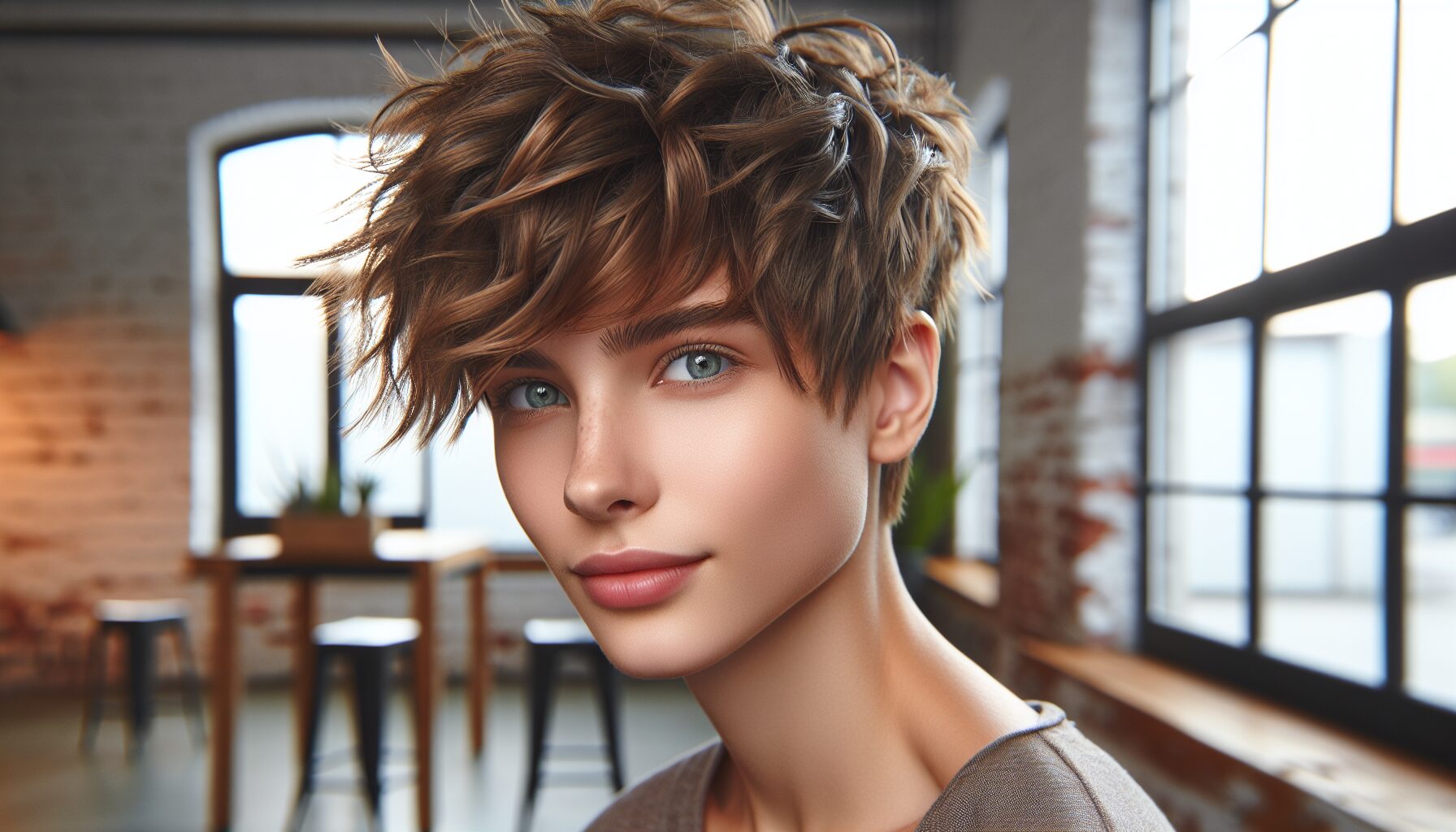 現代C字內彎短髮範例