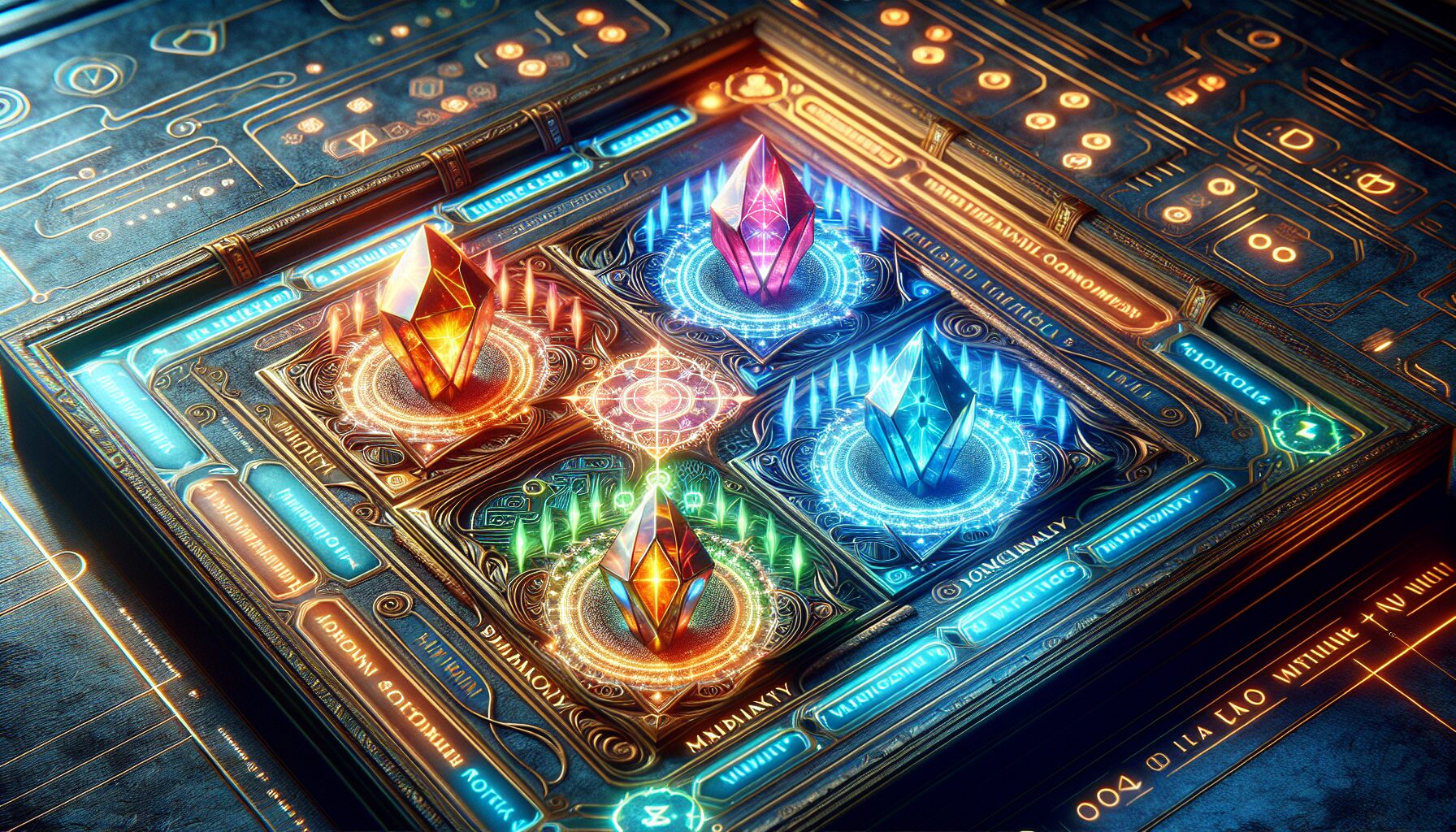 混沌加成介面展示,四個加成插槽與特效預覽