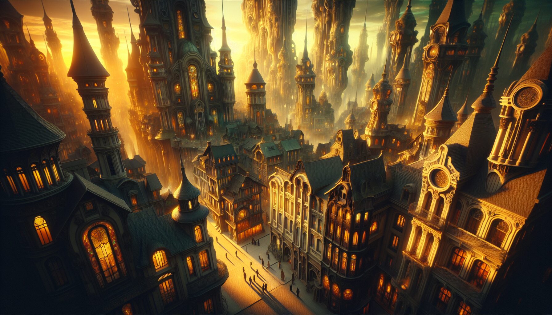 UE5打造的魔幻城市與光影藝術