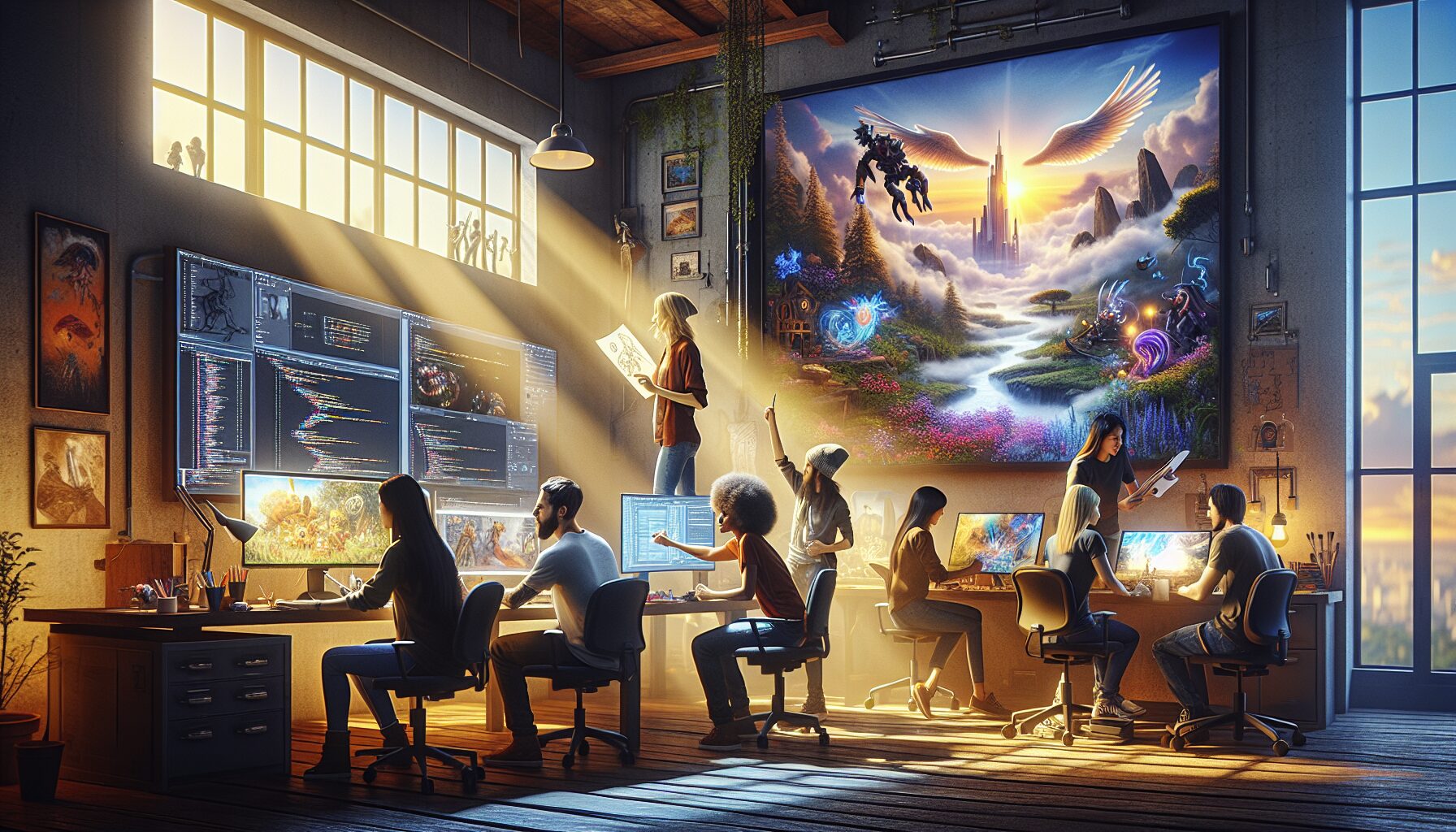 遠征隊主要角色群像海報與美術動畫