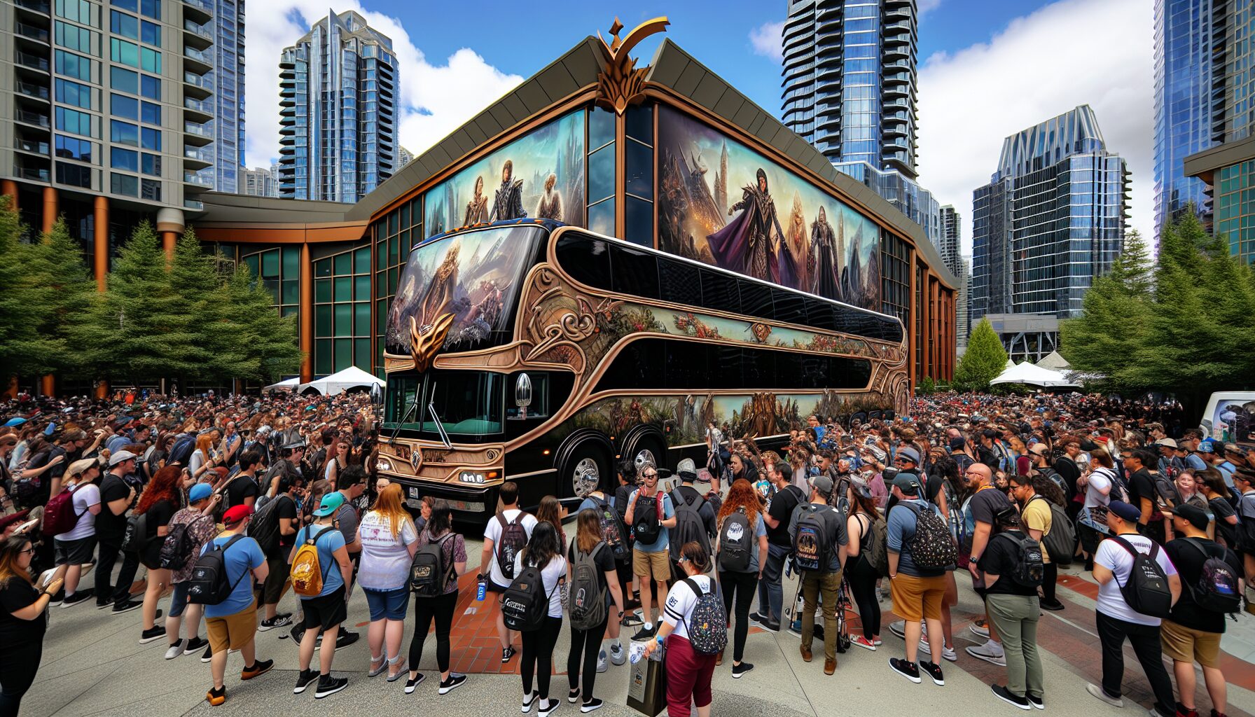 主題雙層巴士於市街接送，專屬 FFXIV 玩家福利