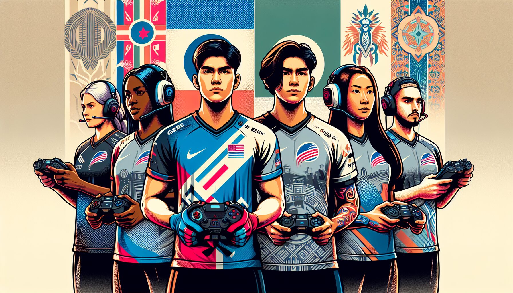 2025 MSI 參賽隊伍剪影合成圖