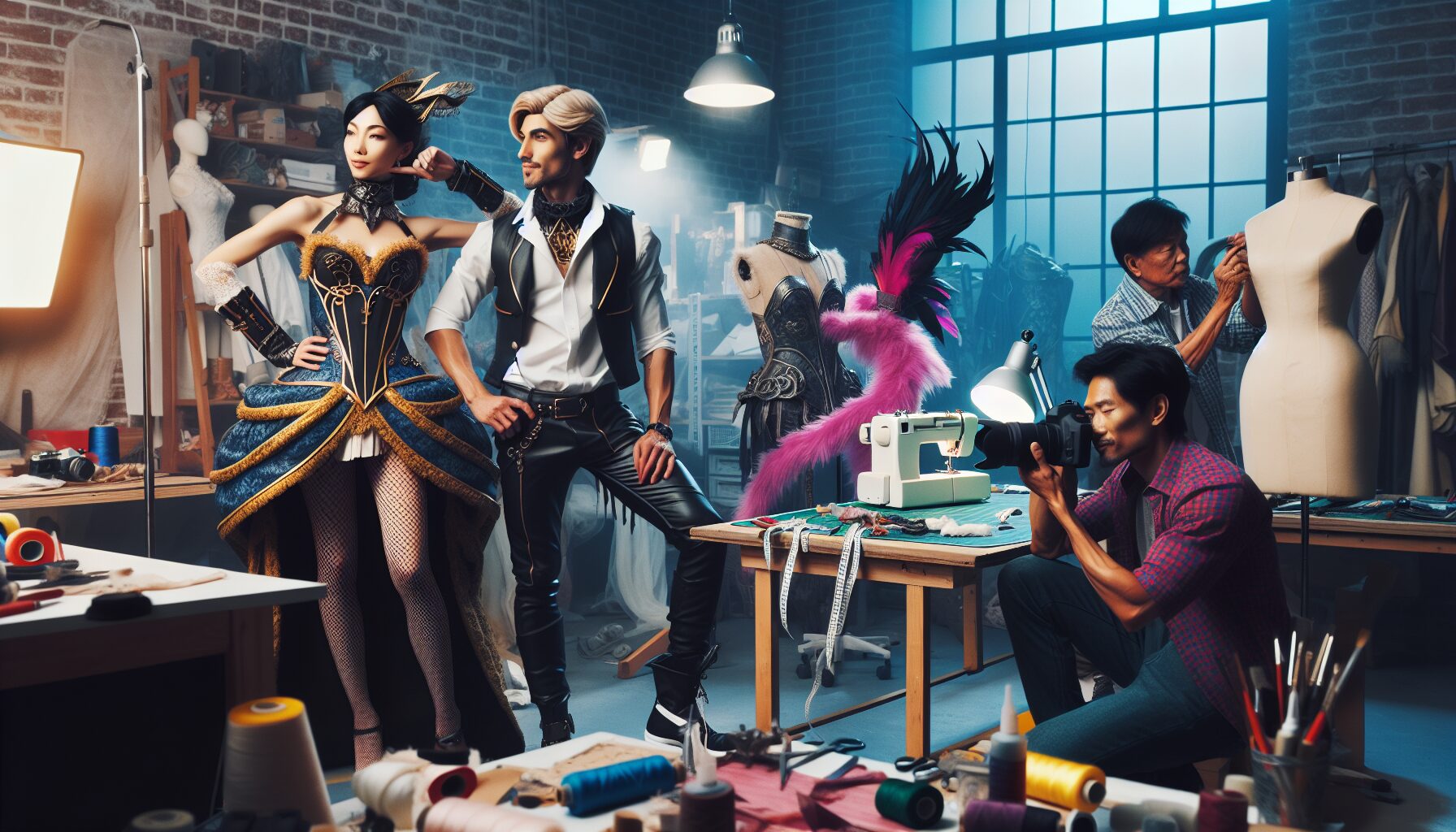 動畫中展現Cos服裝縫製與角色拍攝的專業場景，細膩刻劃Coser生態