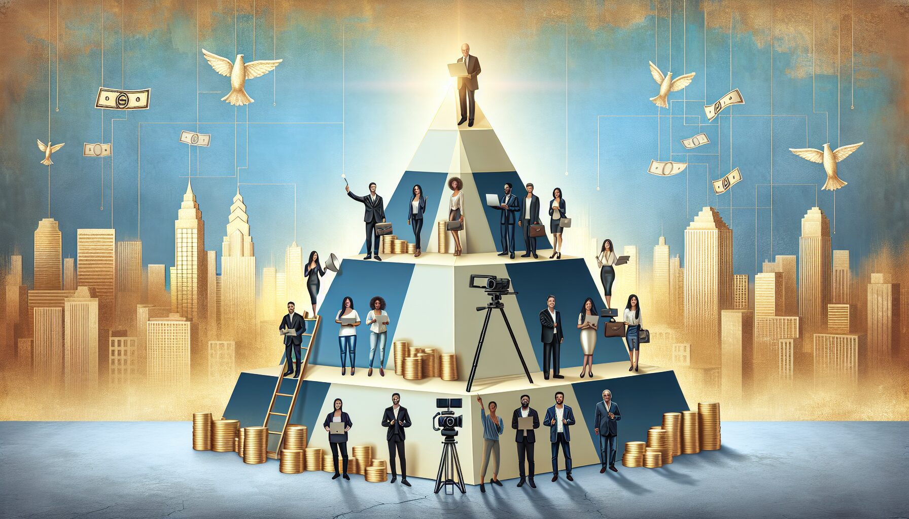 2025年YouTube創作者收入金字塔分析圖