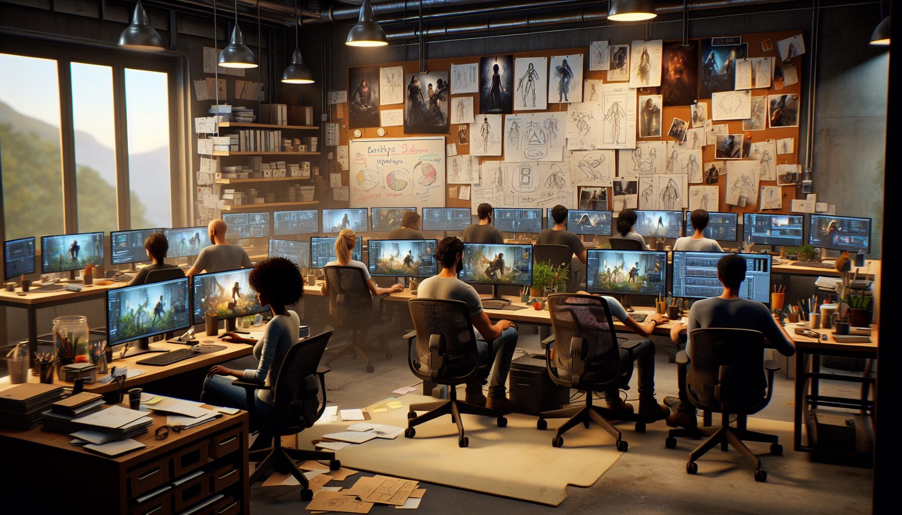 Pocket Pair團隊形象合照,展示開發規模