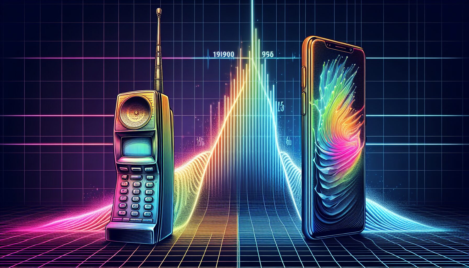 PCS 1900 MHz 搭載機種手機展示