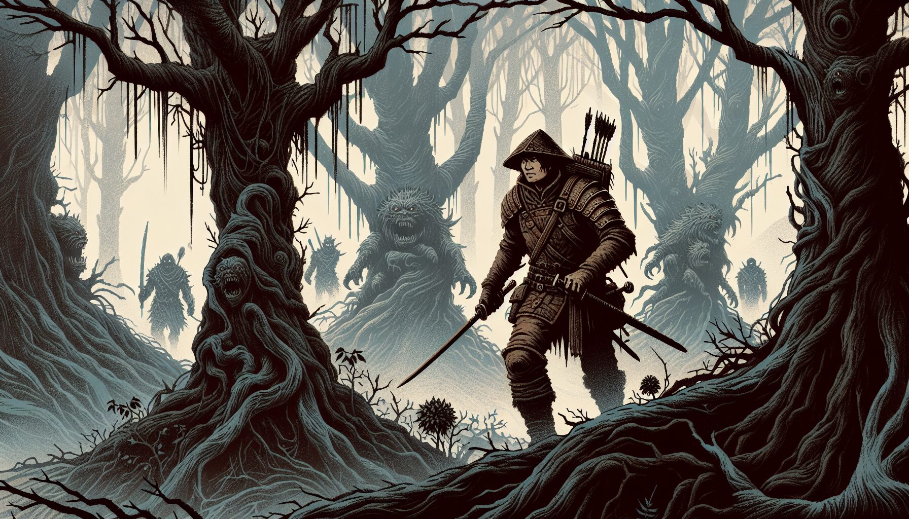 獵魔士原著小說書封，展現奇幻氛圍