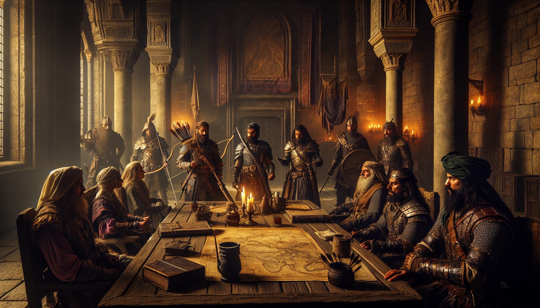 遊戲《巫師3》中利維亞的傑洛特與夥伴們