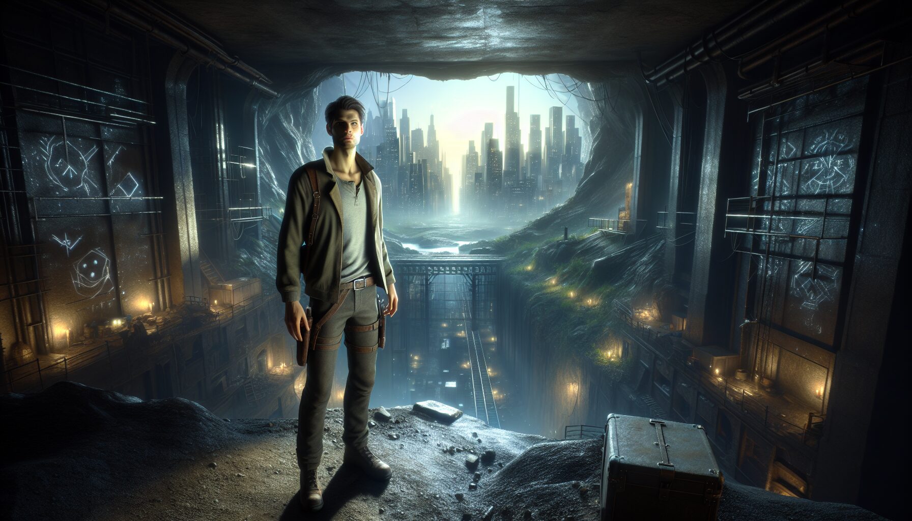 《我獨自升級》人氣網路漫畫分鏡，主角成振宇在地下城激鬥魔物的高張力畫面。