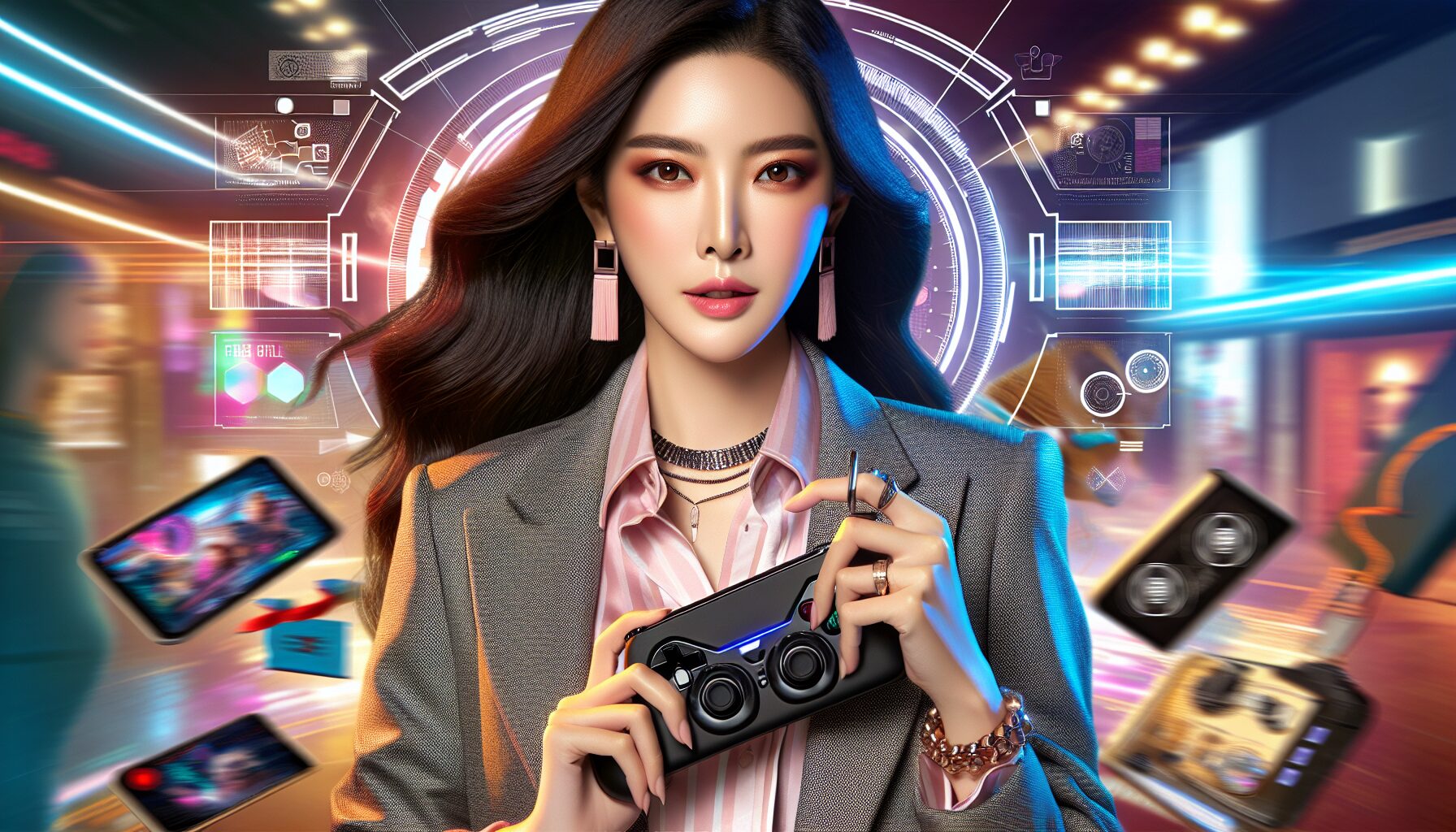 申才恩為《突擊風暴》遊戲宣傳拍攝角色形象