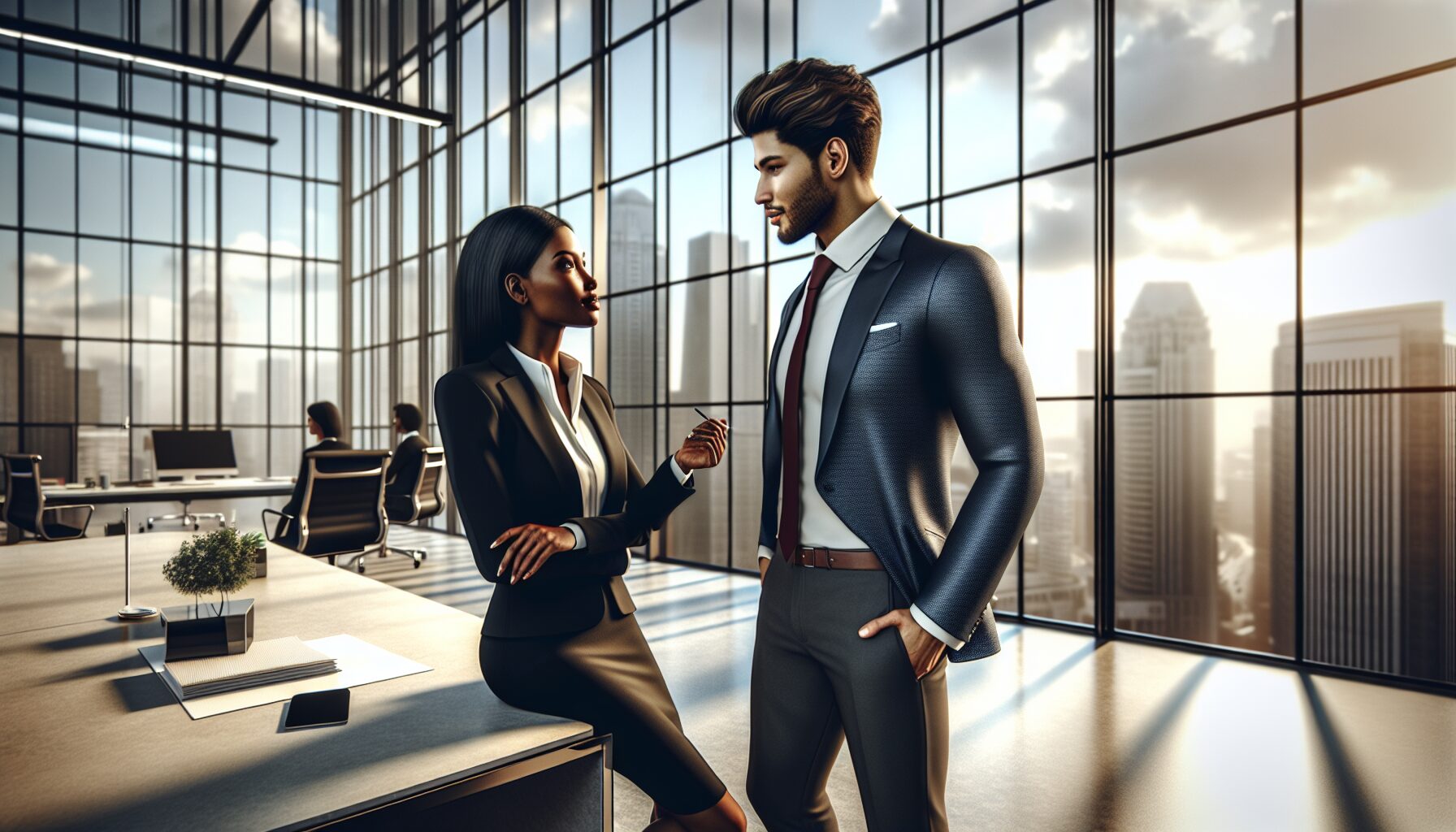 河允瑞（申鉉彬）與徐柱元（文相敏）在高級宴會中相遇的浪漫場景