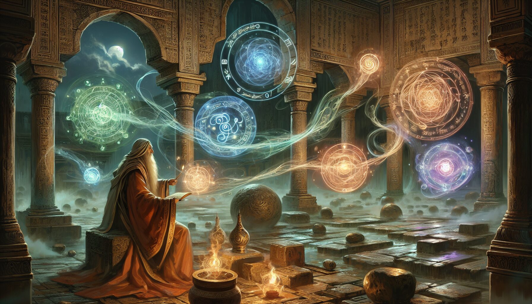 元素魔法儀式:施法者與元素精靈