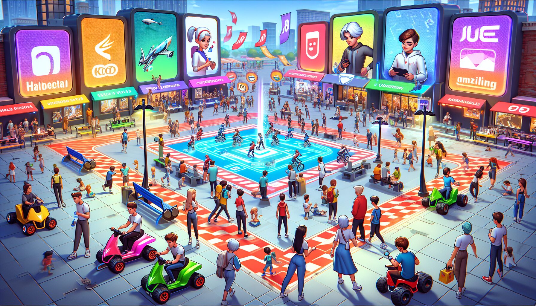 瑪利歐賽車世界電競形式體驗夜景宣傳圖