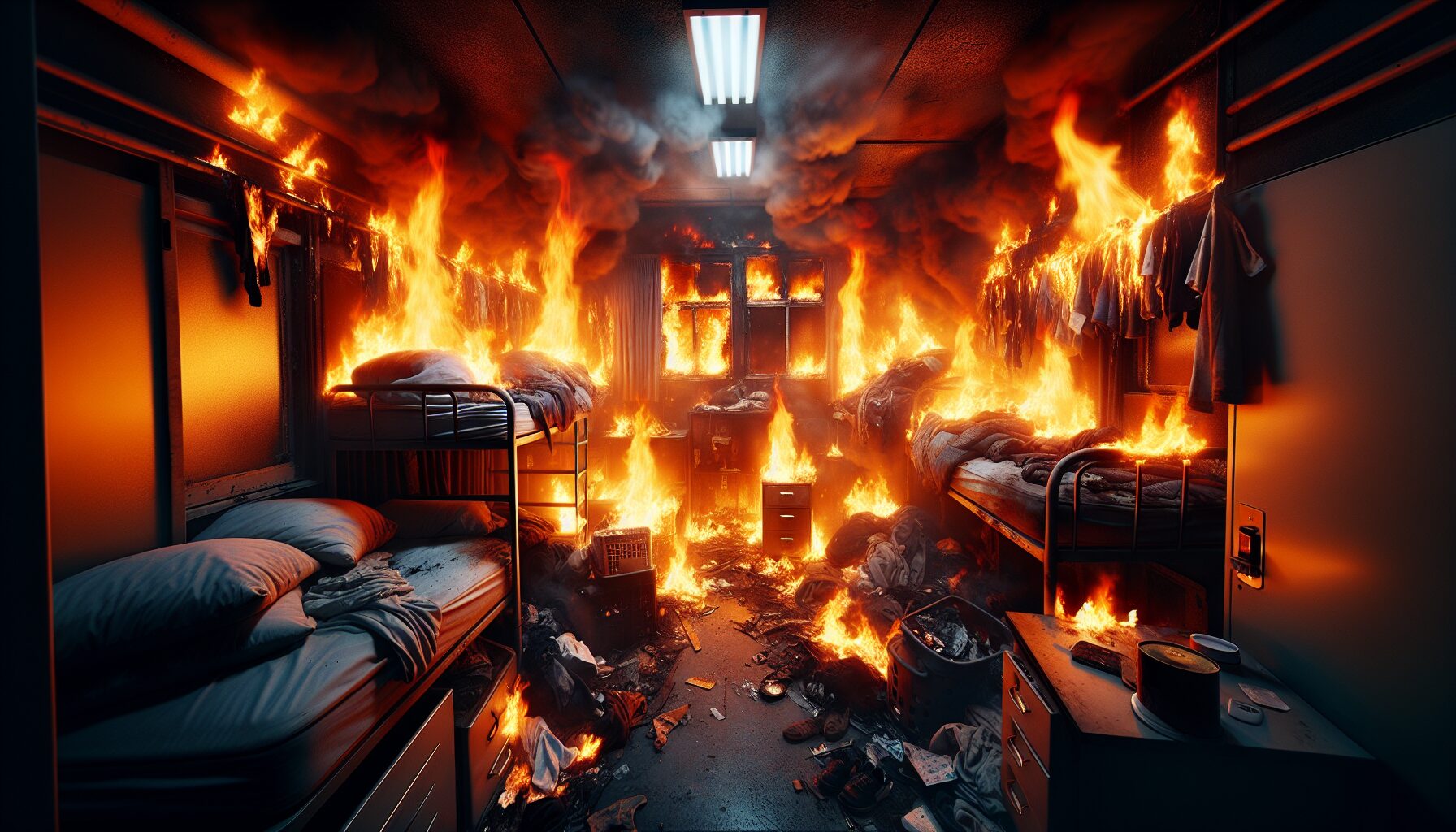 彰化移工因情感糾紛縱火持刀