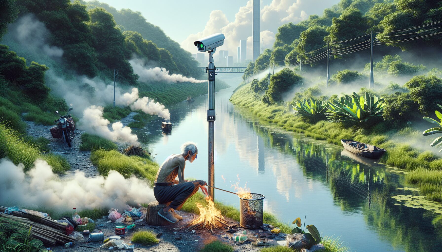 AI判煙系統抓焚燒垃圾案例