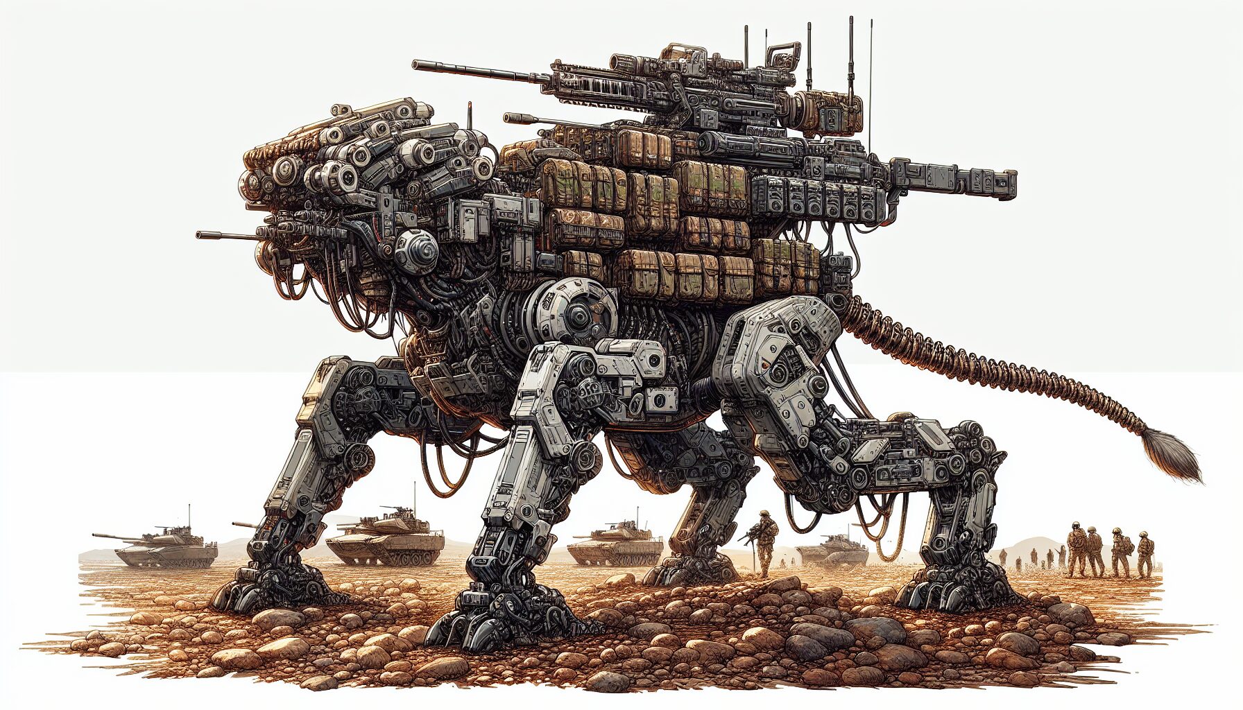 車力巨人搭載重機槍與裝甲成為移動砲台,戰力與役用彈性大幅提升