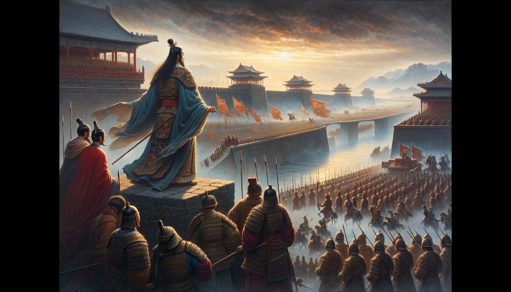 新戰役「謝安」主視覺圖與淝水之戰歷史再現