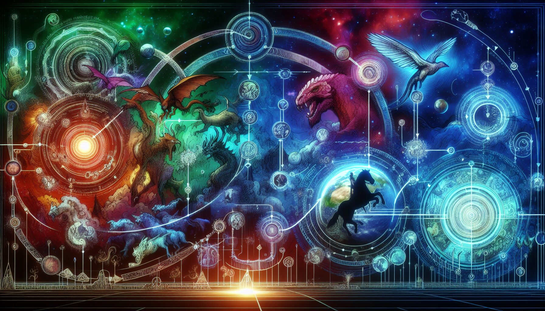 《金剛：骷髏島》中年輕金剛在日落下站立於島嶼