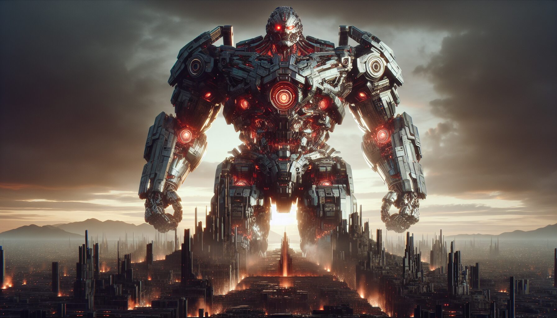 機械哥吉拉進擊香港城市戰場場景