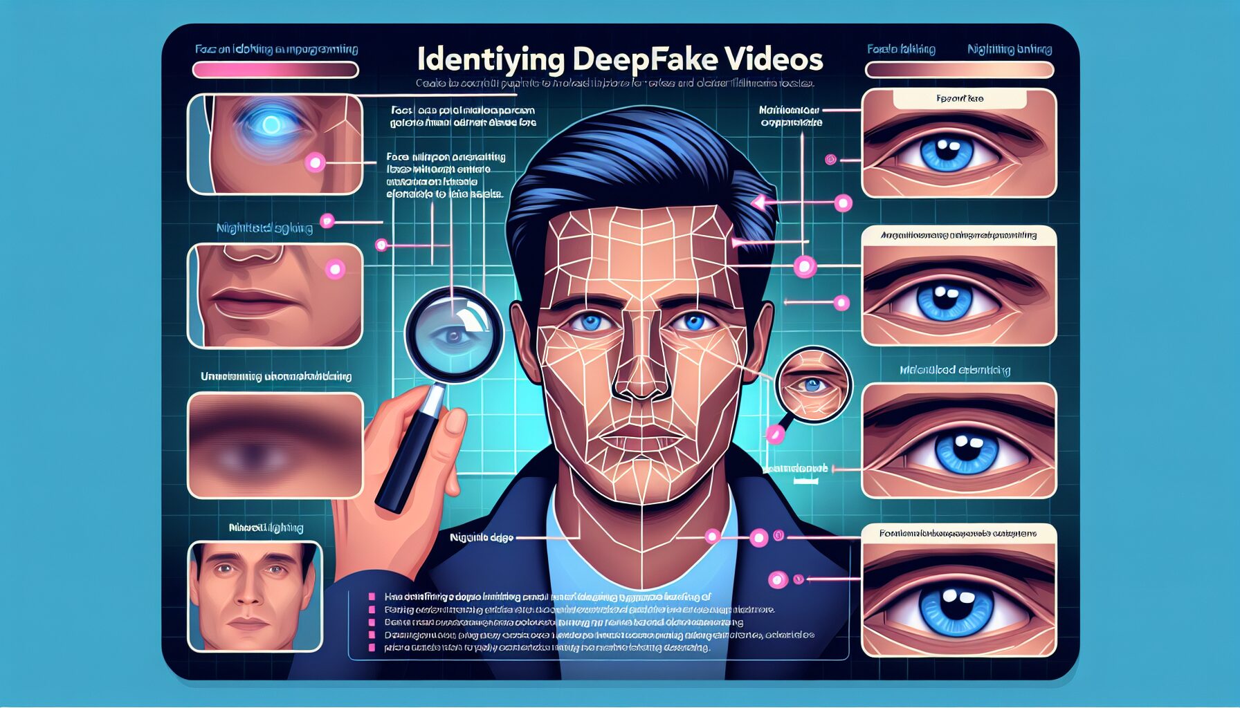 Deepfake影片常見的細節瑕疵及辨識重點